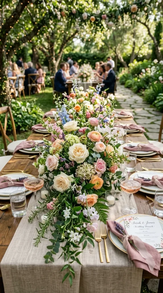 Style a Garden-Inspired Floral Runner