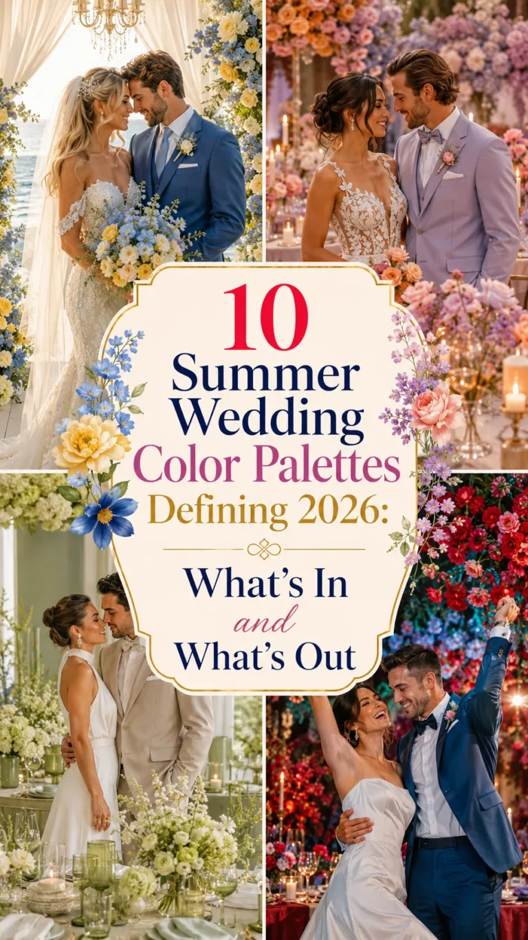Summer Wedding Color Palettes Defining 2026 What's In and What's Out