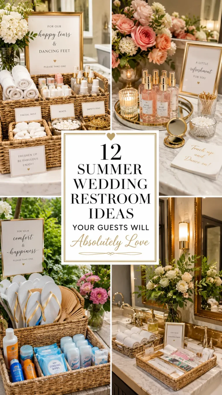 Summer Wedding Restroom Ideas Your Guests Will Absolutely Love