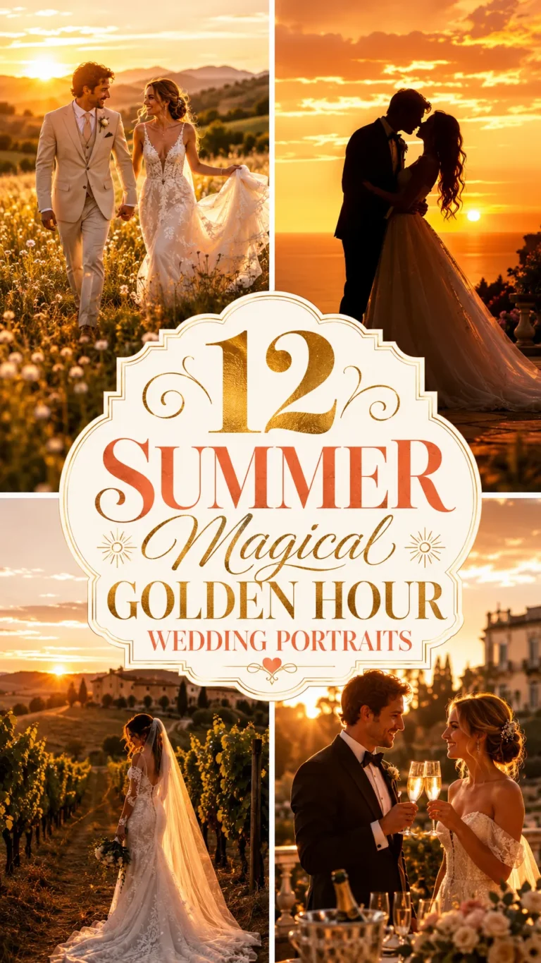 Sunset Wedding Photos Summer Magical Golden Hour Portraits to Inspire Your Timeline