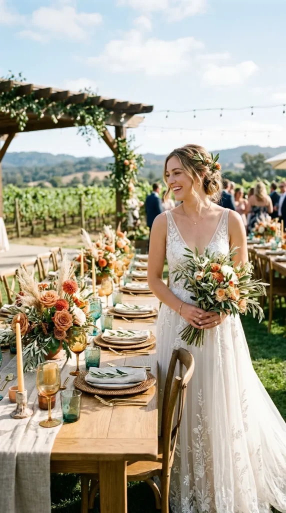 Terracotta, Teal & Natural Linen