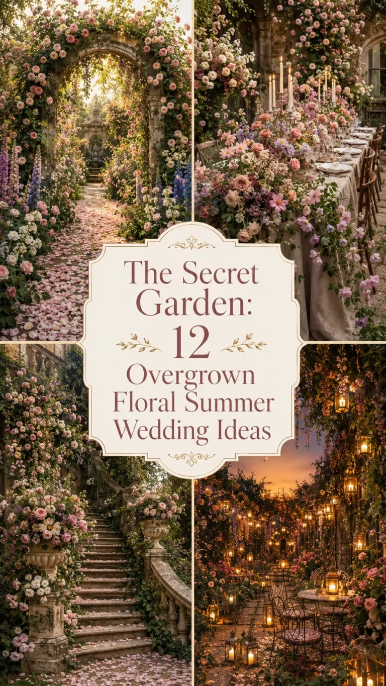 The Secret Garden Overgrown Floral Summer Wedding Ideas