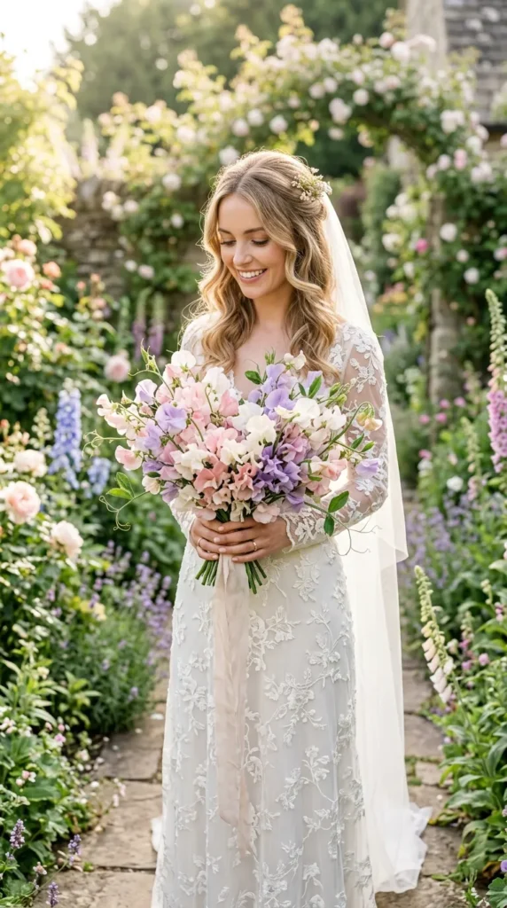 The Sweet Pea Bridal Posy