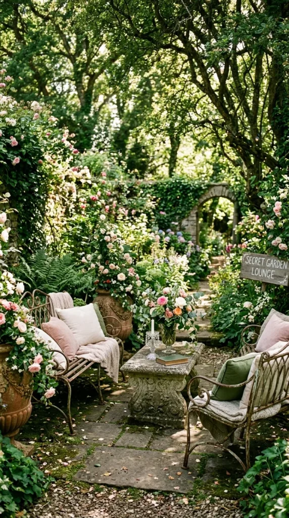 Use Antique Garden Furniture as Décor