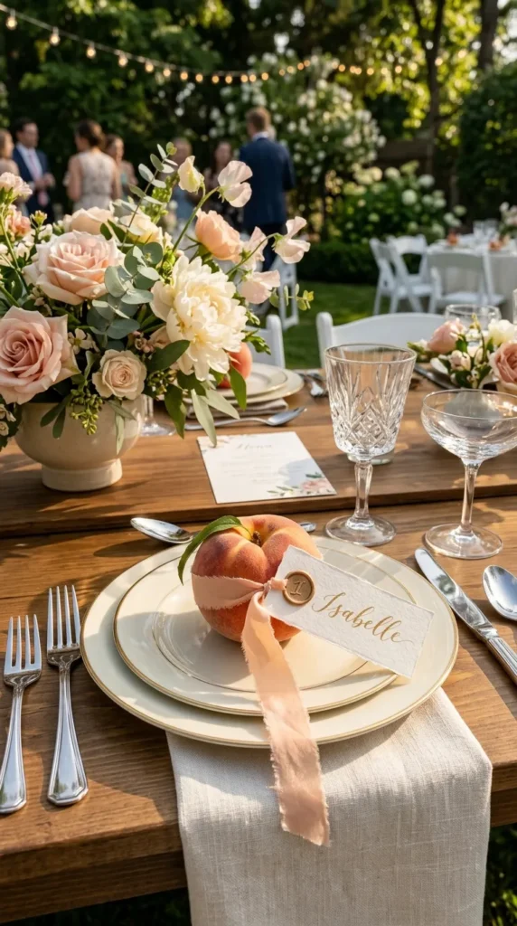 Use Fresh Fruit as Place Setting Accents