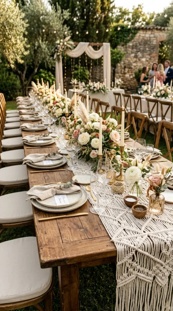 Use Macramé Table Runners