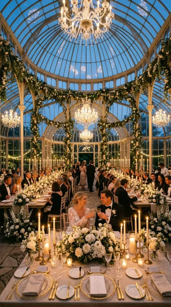 A Candlelit Evening Orangery Reception