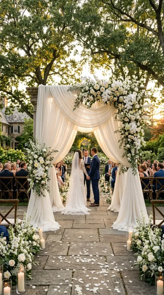 A Flowing Ceremony Arch