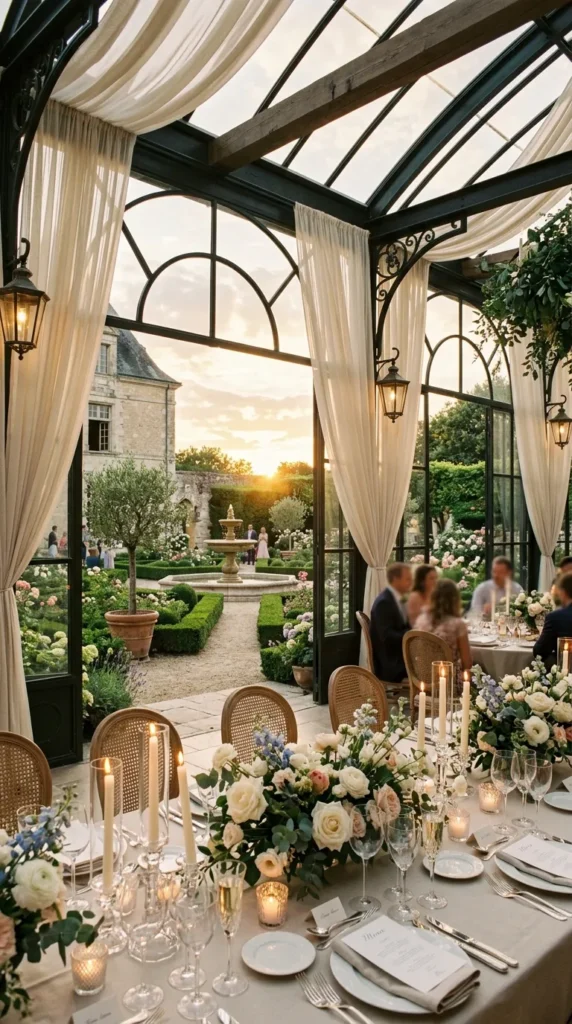 A Garden Orangery with Courtyard Views