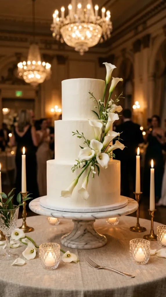 Accent Your Wedding Cake with Fresh Calla Lilies