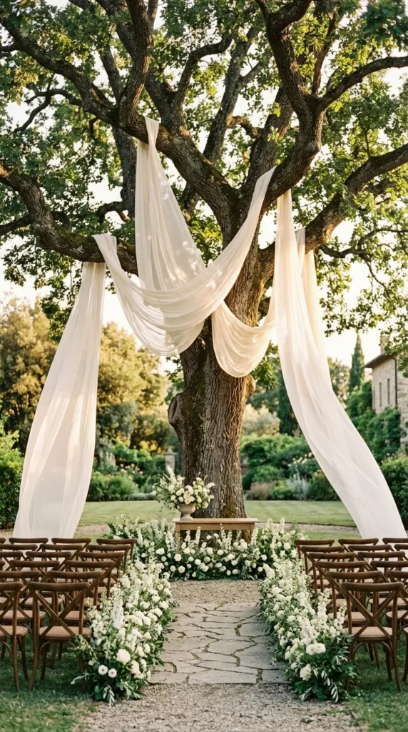 Add Draped Fabric for Soft Romance