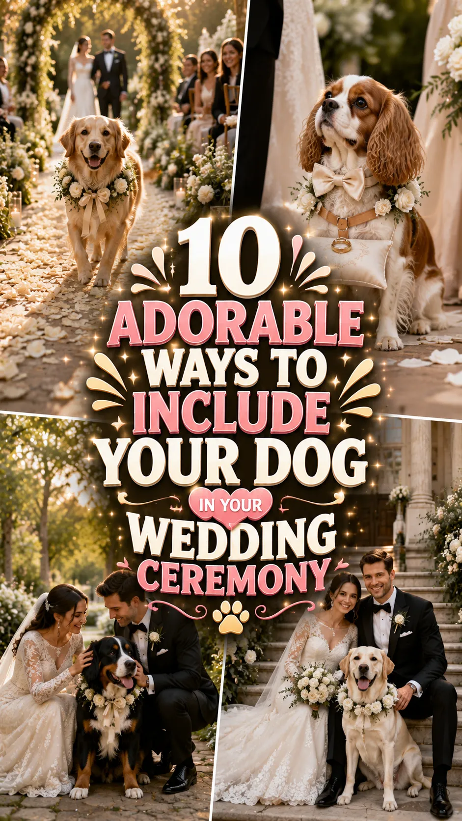 Adorable Ways to Include Your Dog in Your Wedding Ceremony