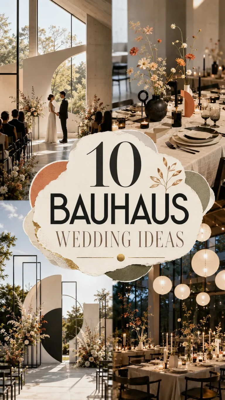 Bauhaus Wedding Ideas for a Stylish Late Summer Celebration
