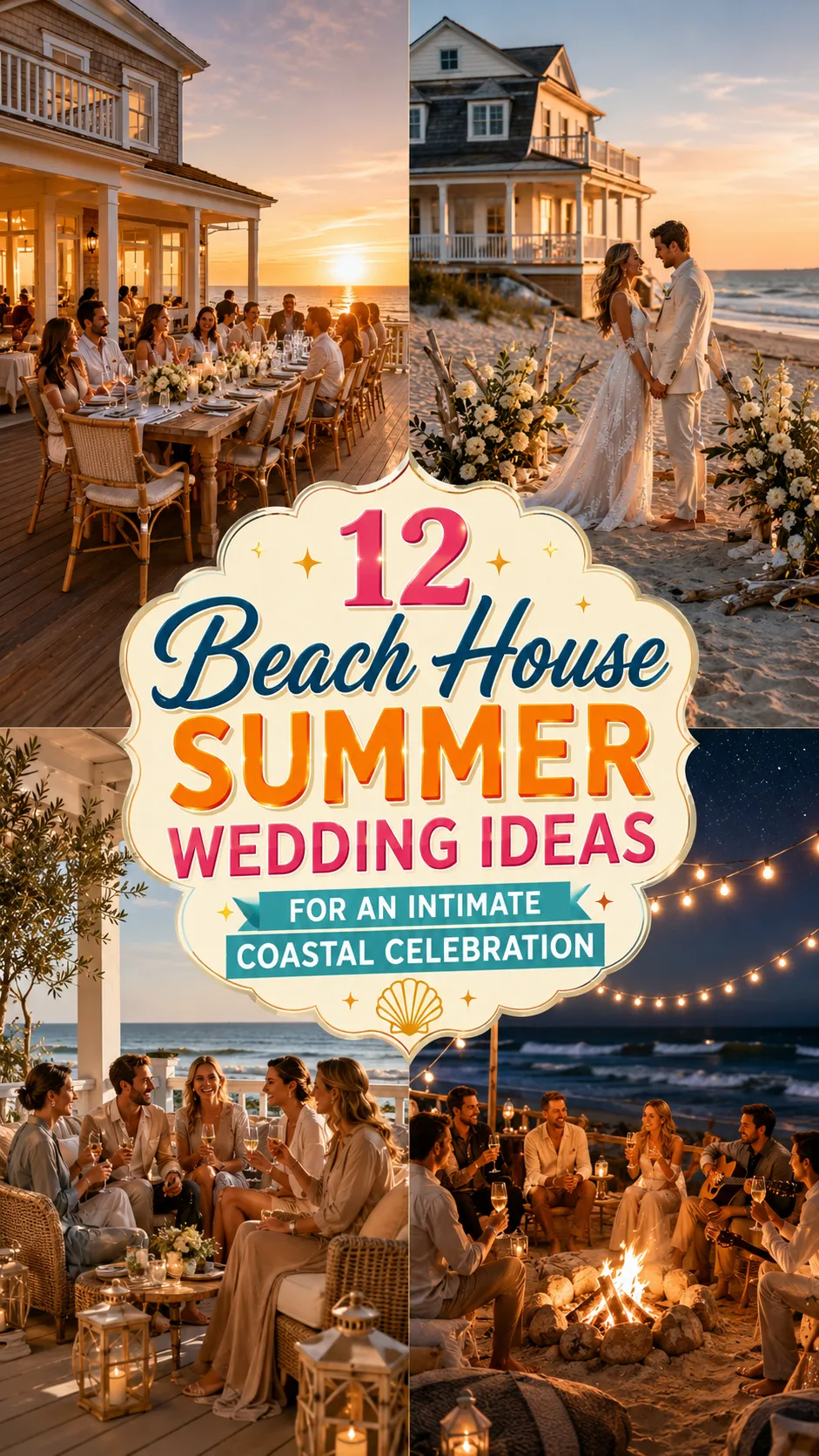 Beach House Summer Wedding Ideas for an Intimate Coastal Celebration