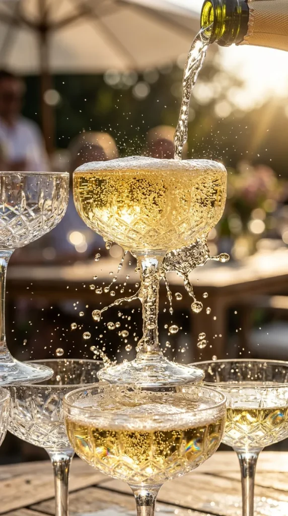 Capture the Champagne Cascade