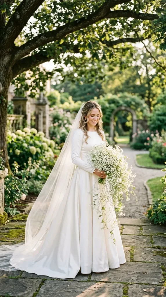 Cascading Baby's Breath Bouquet