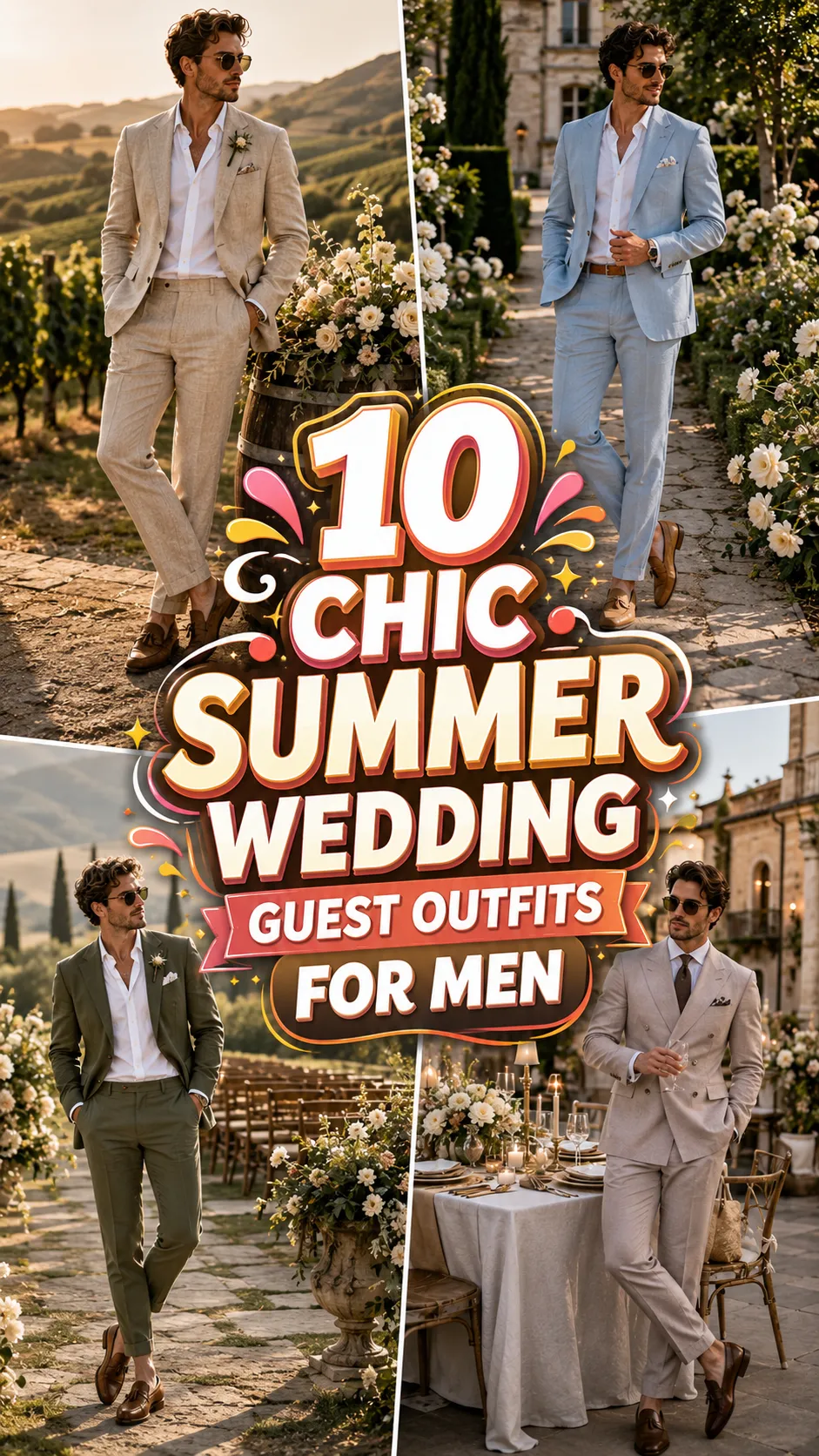 Chic Summer Wedding Guest Outfits for Men in 2026
