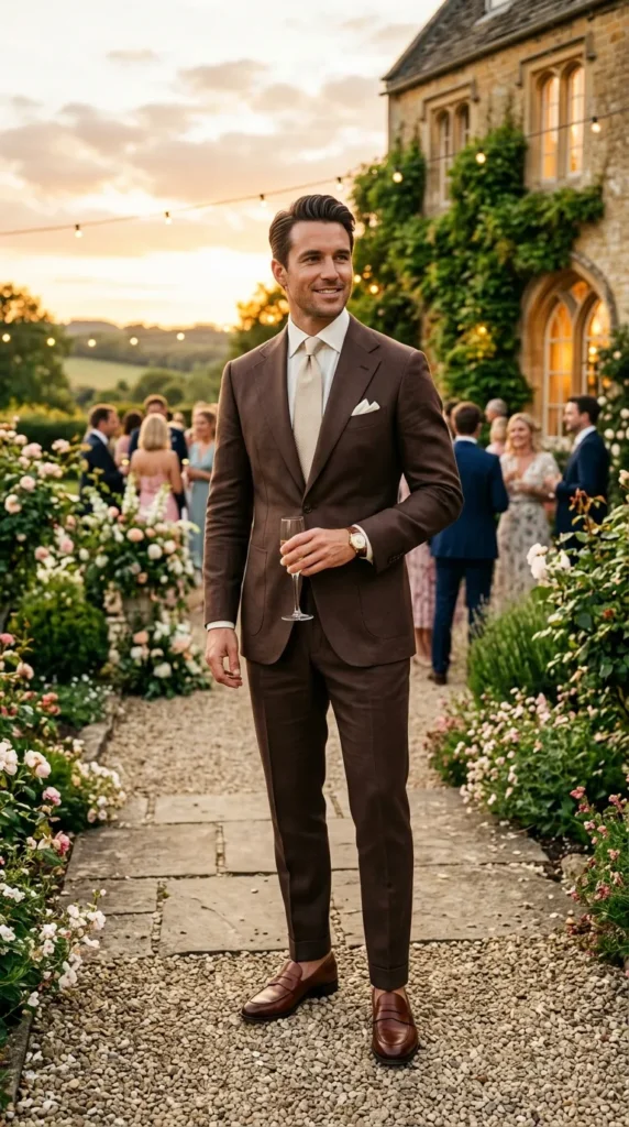 Chocolate Brown Summer Suit