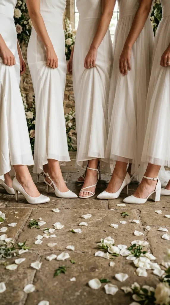 Choose White Bridesmaid Shoes