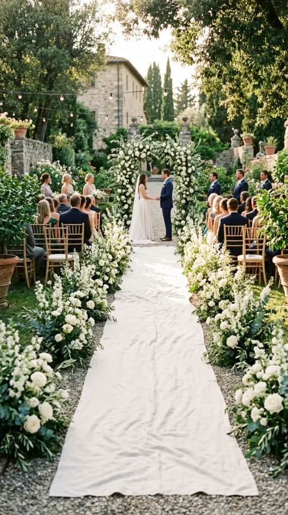 Choose a Soft Linen Aisle Runner