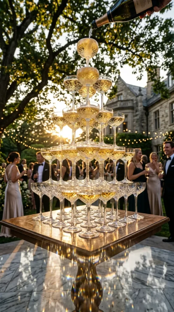 Classic Crystal Champagne Tower