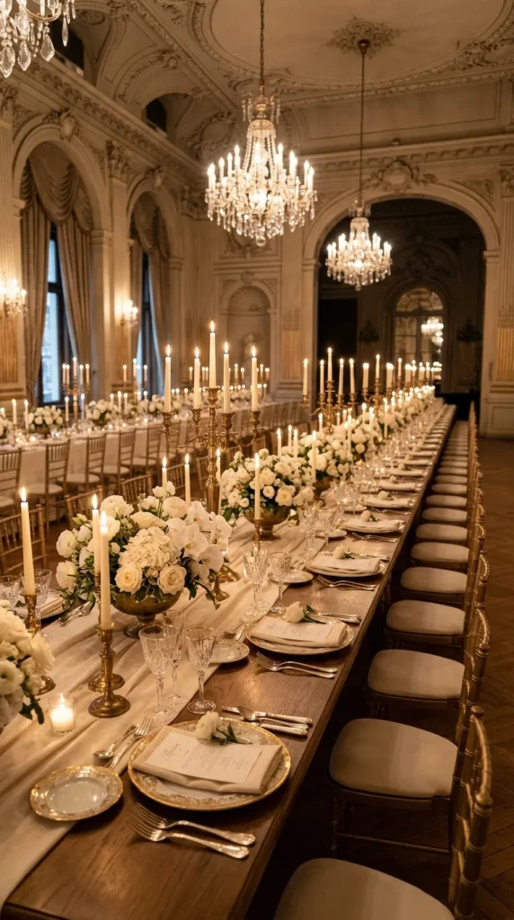 Create Candlelit Reception Tables
