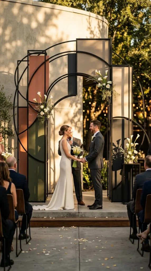 Create a Geometric Ceremony Backdrop