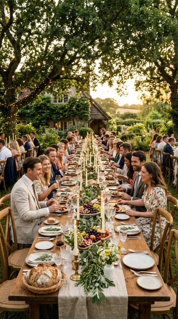 Create a Long Outdoor Supper Table