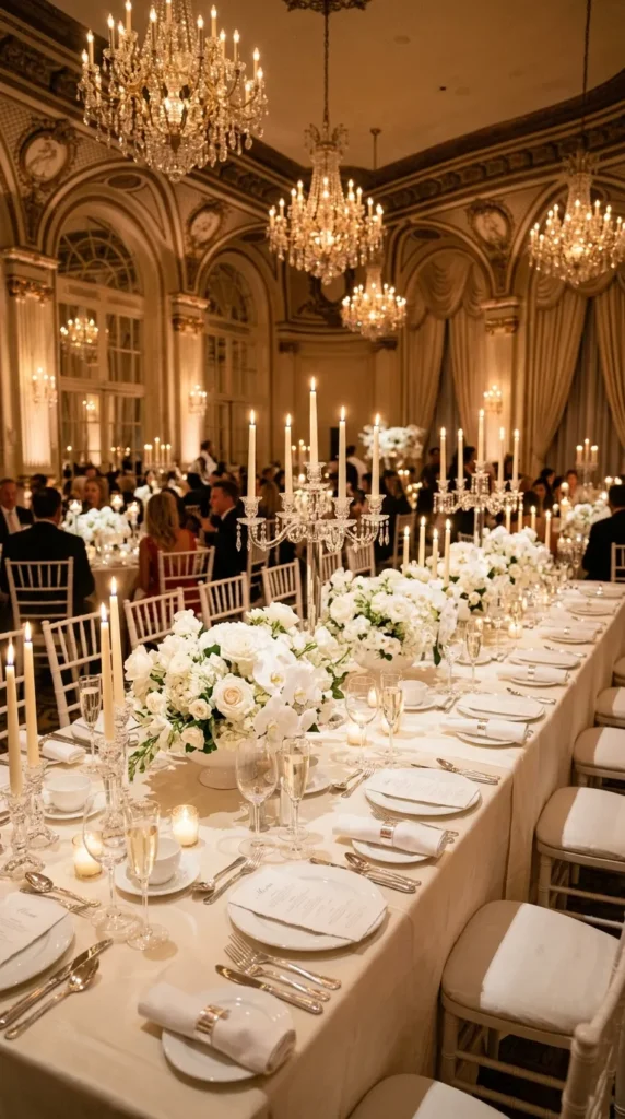 Create a Monochromatic Reception Tablescape