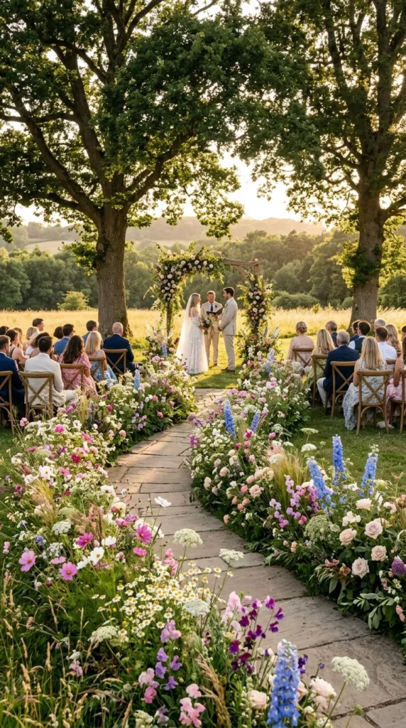 Create a Wildflower Meadow Aisle