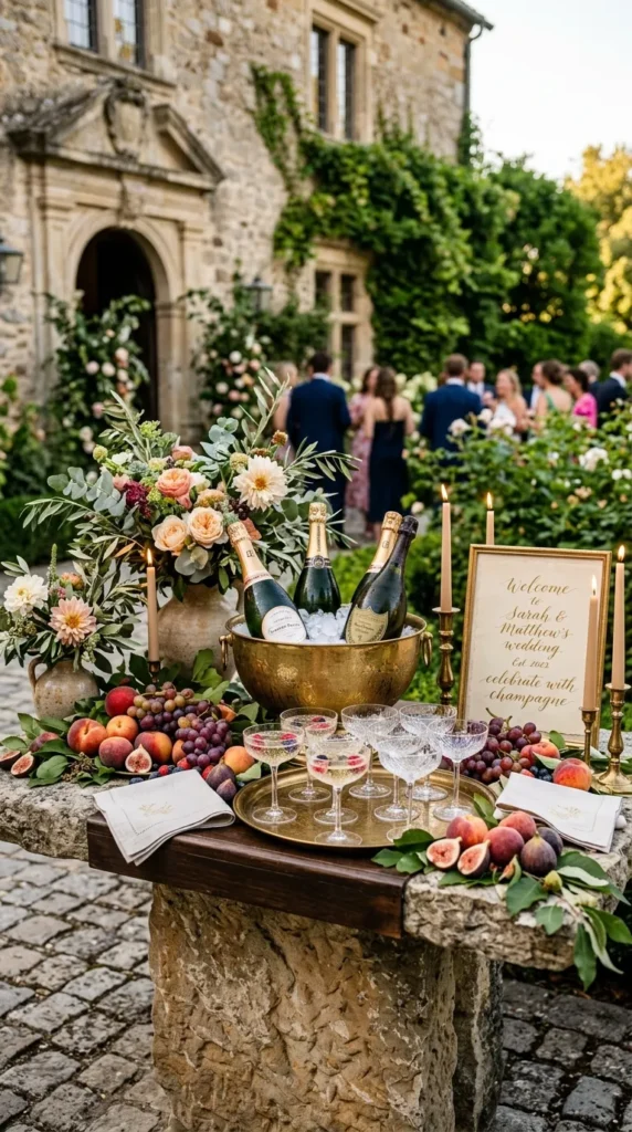 Create an Elegant Champagne Welcome Display