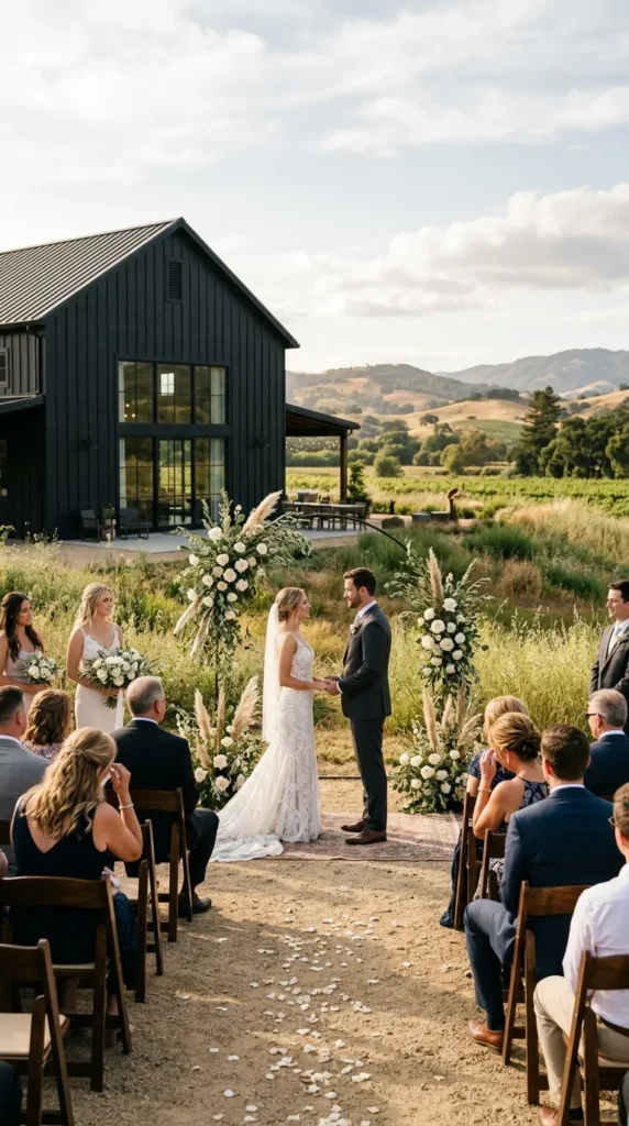 Create an Outdoor Courtyard Ceremony