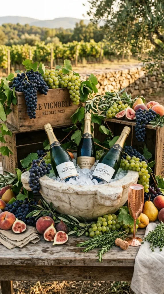 Decorate with Fresh Fruit and Greenery