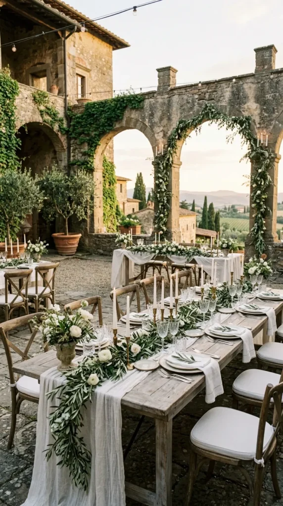 Decorate with Olive Branches Instead of Excess Flowers