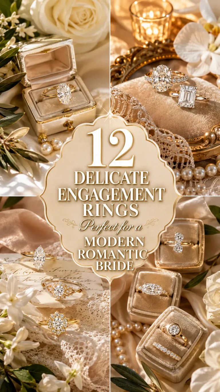 Delicate Engagement Rings Perfect for a Modern Romantic Bride