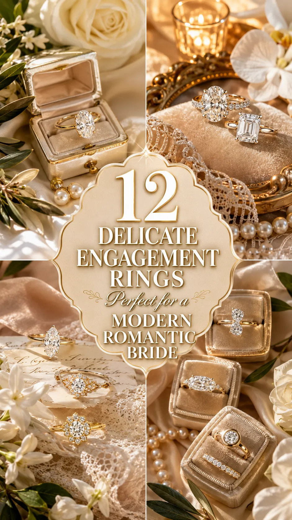 Delicate Engagement Rings Perfect for a Modern Romantic Bride