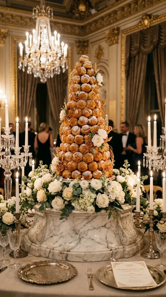 Display a French Croquembouche