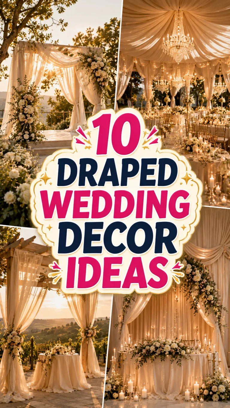 Draped Wedding Decor Ideas for an Ethereal & Elegant Celebration