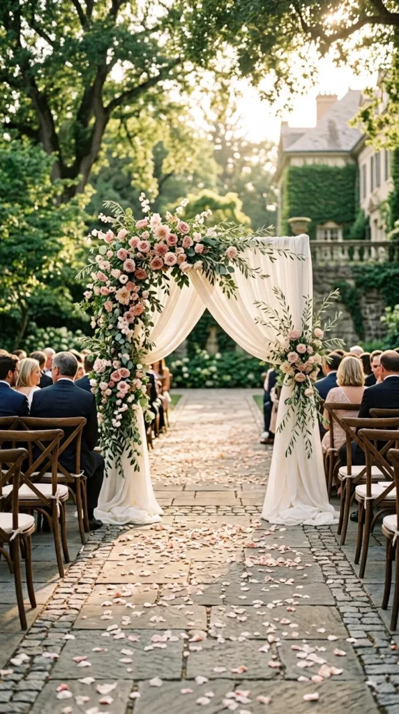 Create a Dreamy Dusty Rose Ceremony Arch