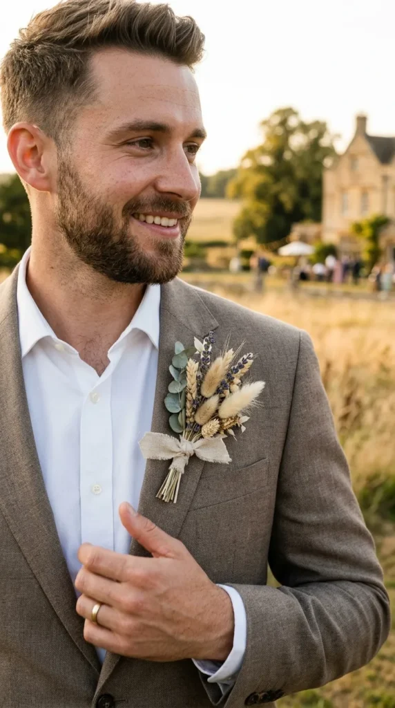 Dried Floral Boutonniere
