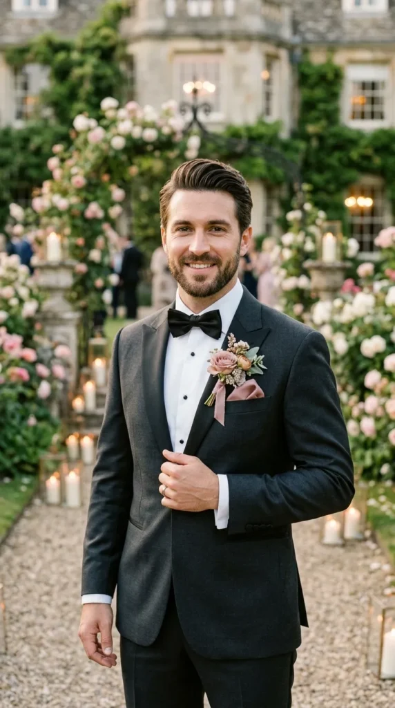 Dusty Rose Boutonniere