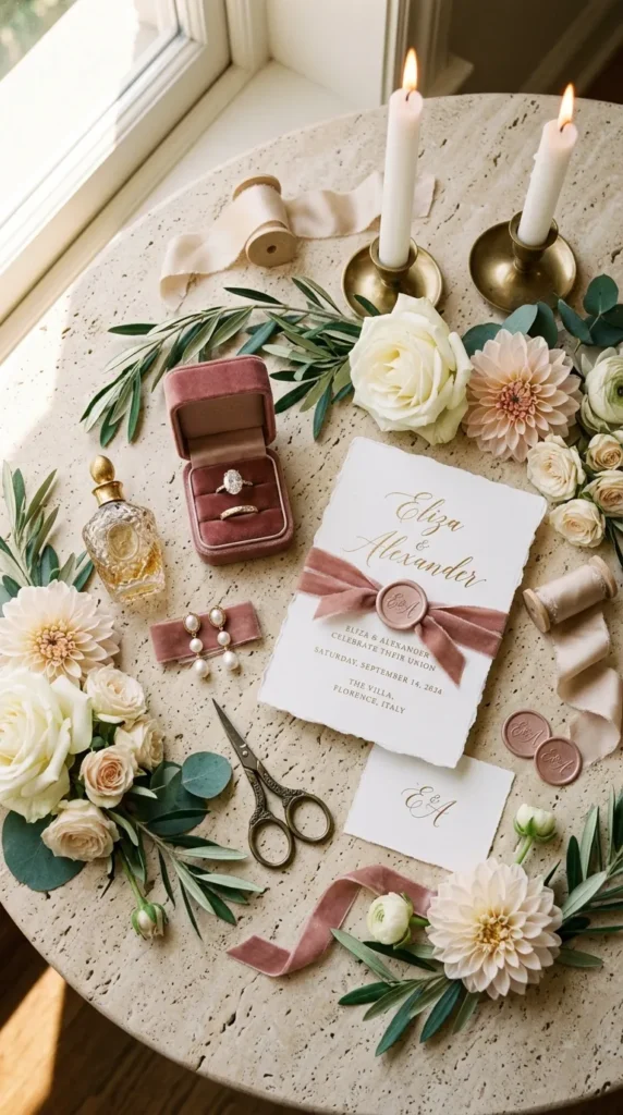 Add Dusty Rose Velvet Details