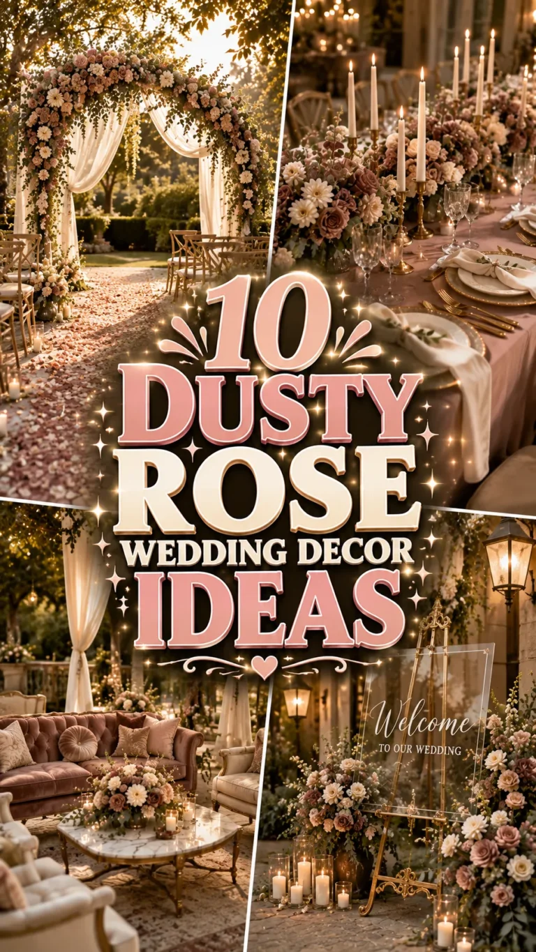 Dusty Rose Wedding Decor Ideas for a Romantic & Elegant Celebration