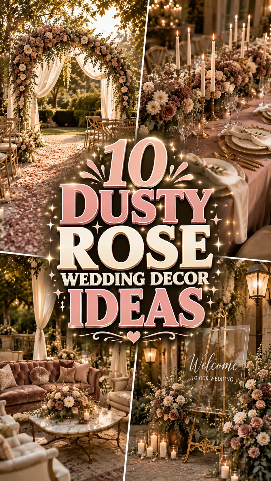 Dusty Rose Wedding Decor Ideas for a Romantic & Elegant Celebration