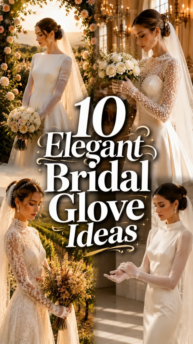 Elegant Bridal Glove Ideas Every Late Summer Bride Will Love