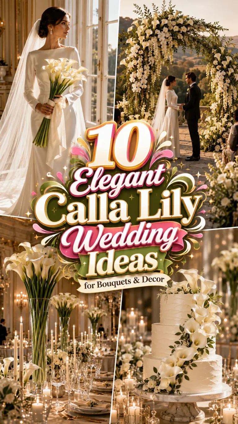 Elegant Calla Lily Wedding Ideas for Bouquets & Decor