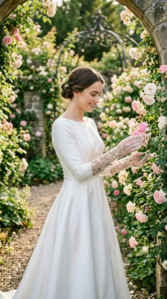 Embroidered Botanical Gloves