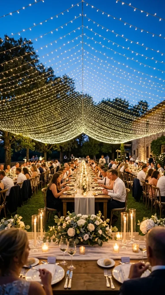 End the Evening Under a Canopy of Lights