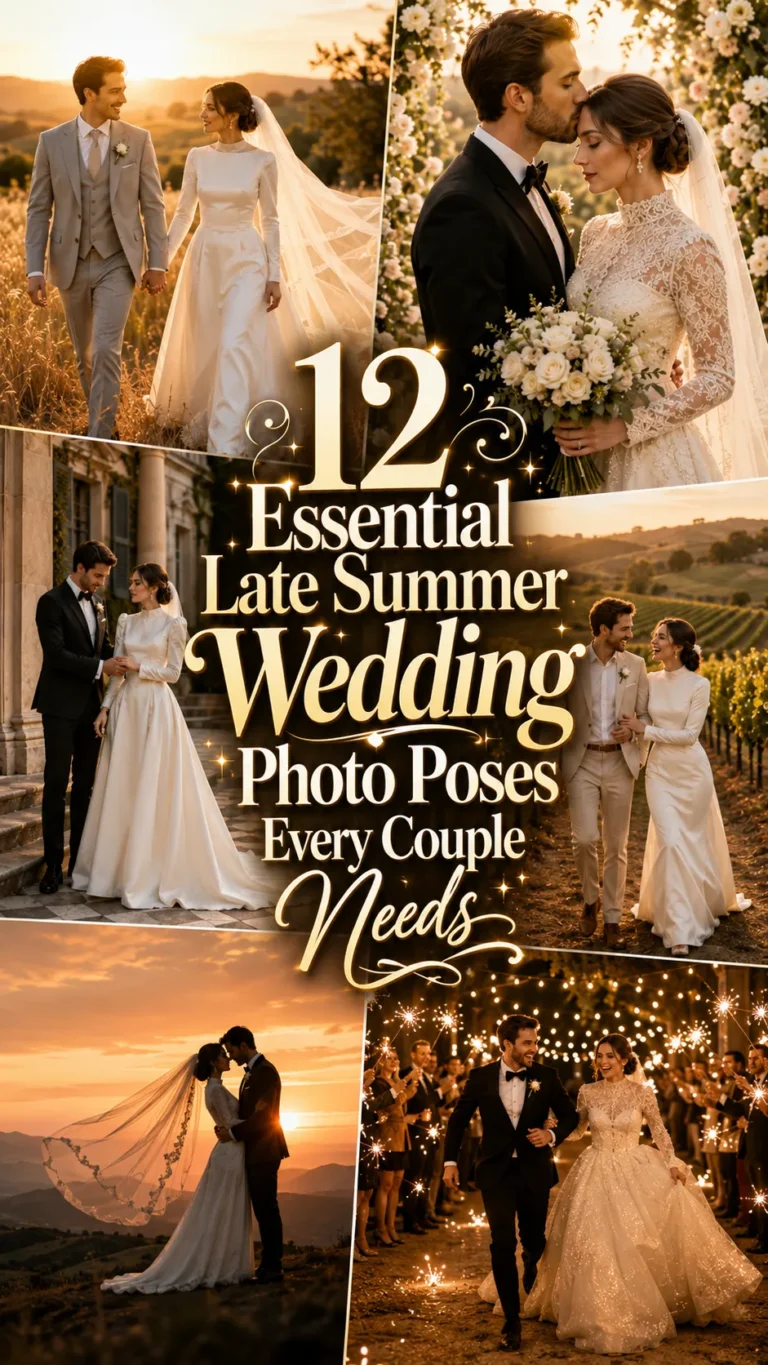 Essential Late Summer Wedding Photo Poses Every Couple Needs