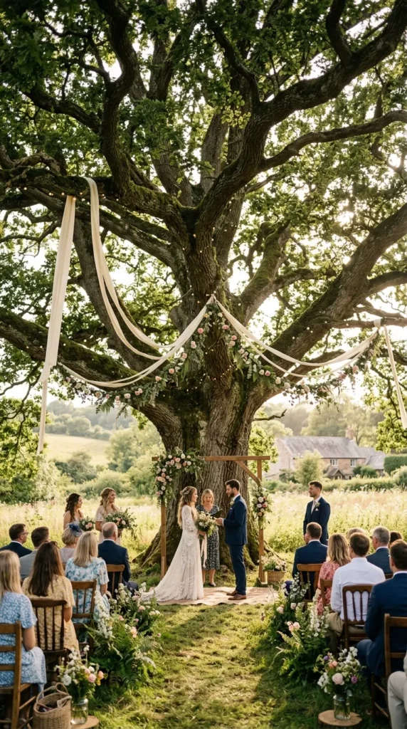 Exchange Vows Beneath Ancient Trees